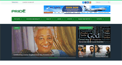Desktop Screenshot of pridemagazineng.com
